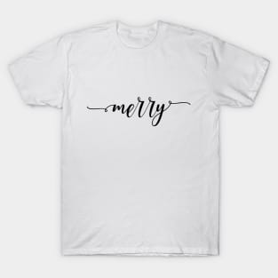 Merry Christmas design, Merry lettering T-Shirt